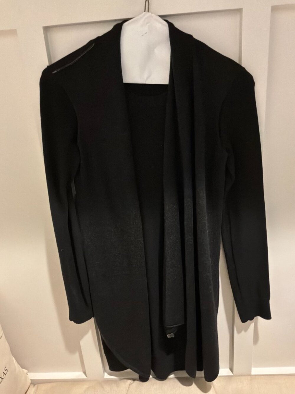 AllSaints Drina black convertible drape sweater dress size 0 - Picture 4 of 12